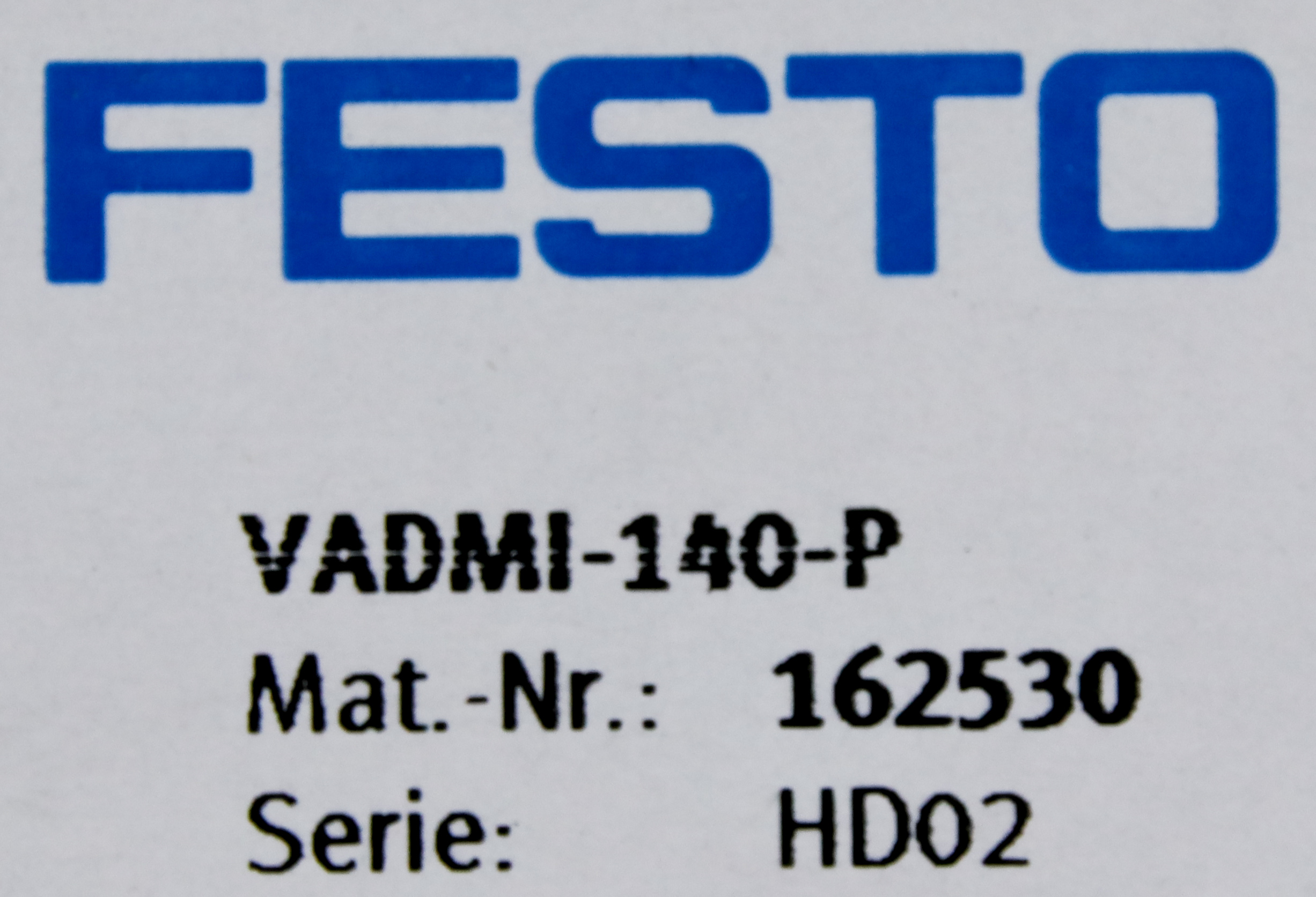 12157 FESTO VACUUM GENERATOR, P/N: 162530 (NEW) VADMI-140-P | eBay